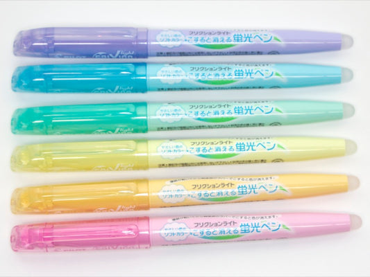 Erasable Frixion Light Soft Colors 6 Set