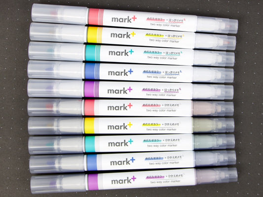 Kokuyo Mark+ Two Way Highlighter - Fineliner