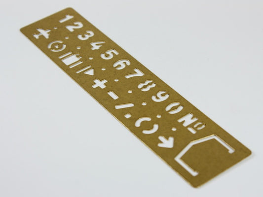 Traveler’s Company Brass Template Bookmark Numbers